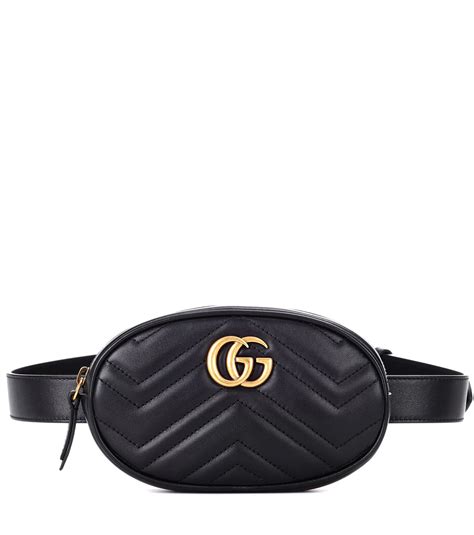 black leather gucci belt bag|gucci belt bag original.